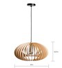 Magnum Beige Wooden Hanging Light