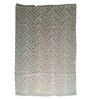 Beige Jute Geometric Handwoven Carpet