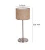 Beige Jute  Shade Traditional Table Lamp With Steel  Base