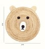 Beige Jute 3 Feet Round Carpet