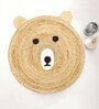 Beige Jute 3 Feet Round Carpet