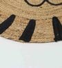 Beige Jute 3 Ft Round Carpet