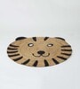 Beige Jute 3 Ft Round Carpet
