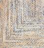 Beige Jute 3 ft X 5 ft Hand Woven Dhurrie
