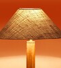 Beige Jute Coolie Floor Lamp