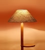 Beige Jute Coolie Floor Lamp