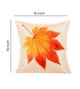 Beige Jute Floral 40x40 inches Cushion Covers Set of 5