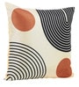 Beige Jute Geometric 40x40 inches Cushion Covers Set of 5