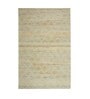 Beige Geometric Jute 5 ft x 7 ft Hand Woven Carpet