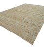 Beige Geometric Jute 5 ft x 7 ft Hand Woven Carpet