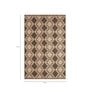 Beige Jute Geometric 60 x 84 Inches Flat Weaves Dhurries