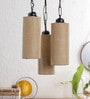Beige Jute Hanging Light
