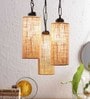 Beige Jute Hanging Light