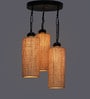 Beige Jute Hanging Light