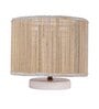 Beige Jute table lamp with White wood base -40