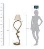 Beige Khadi Rustic Rope Floor Lamps