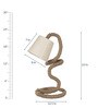 Beige Shade Study Lamp with Wood Base