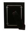 Beige Leather & Metal Weave Wall And Tabletop Photo Frame 4X6Inches