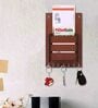 Beige Letter Holder For Wall With Key Holder