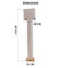 Beige Linen & metal Luxe linen majesty Floor Lamp