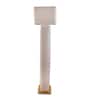 Beige Linen & metal Luxe linen majesty Floor Lamp