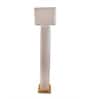 Beige Linen & metal Luxe linen majesty Floor Lamp