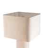 Beige Linen & metal Luxe Linen Majesty Table Lamp