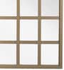 Solid Wood Wall Mirror in Beige Finish