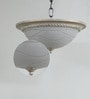 Beige Metal Flush Mount