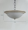Beige Metal Flush Mount