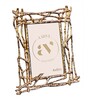 Beige Metal Golden Vine Luxe Tabletop Photo Frame 4X6Inches