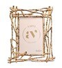 Beige Metal Golden Vine Luxe Tabletop Photo Frame 4X6Inches
