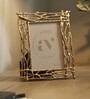 Beige Metal Golden Vine Luxe Tabletop Photo Frame 4X6Inches
