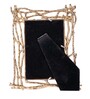 Beige Metal Golden Vine Luxe Tabletop Photo Frame 4X6Inches