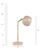 Brown Metal Shade Study Lamp with Brown Base