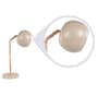 Brown Metal Shade Study Lamp with Brown Base