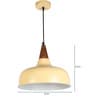 Hersey Beige Metal Hanging Light