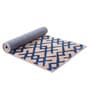 Beige Microfiber 55 x 22 Inches Machine Made Floor Runner