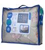 Beige Microfiber Floral 150 GSM Single Bed Comforter