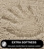 Beige Microfibre 16x24 Inches Lightweight Bath Mat