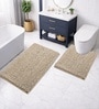 Beige Microfibre 18x30 Inches Lightweight Bath Mat