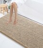 Beige Microfibre 23x47 Inches Lightweight Bath Mat
