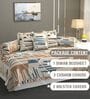 Beige Microfibre 240 TC 6 Pcs Diwan Set