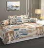 Beige Microfibre 240 TC 6 Pcs Diwan Set