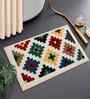 Beige Microfibre 24X16 Inches Anti-Skid Bath Mat