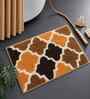 Beige Microfibre 24X16 Inches Anti-Skid Bath Mat