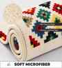 Beige Microfibre 24X16 Inches Anti-Skid Bath Mat