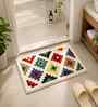 Beige Microfibre 24X16 Inches Anti-Skid Bath Mat
