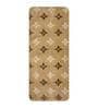 Beige Microfibre 47 x 18 Inches Machine Made Floor Runner