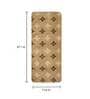 Beige Microfibre 47 x 18 Inches Machine Made Floor Runner